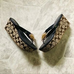 FINAL DROP!!!Coach platform sandals 9.5